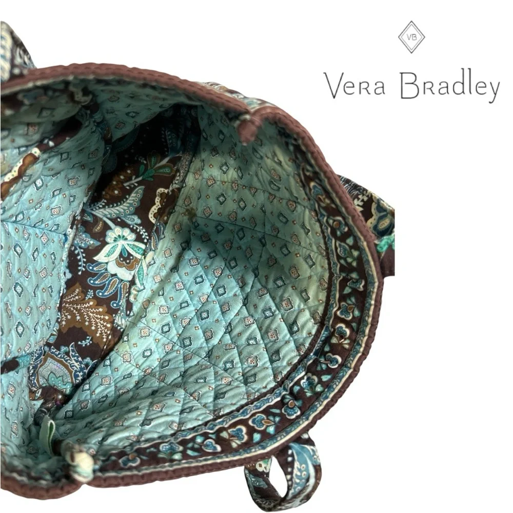 Vera Bradley Java Blue Pattern Tote‎ Bag